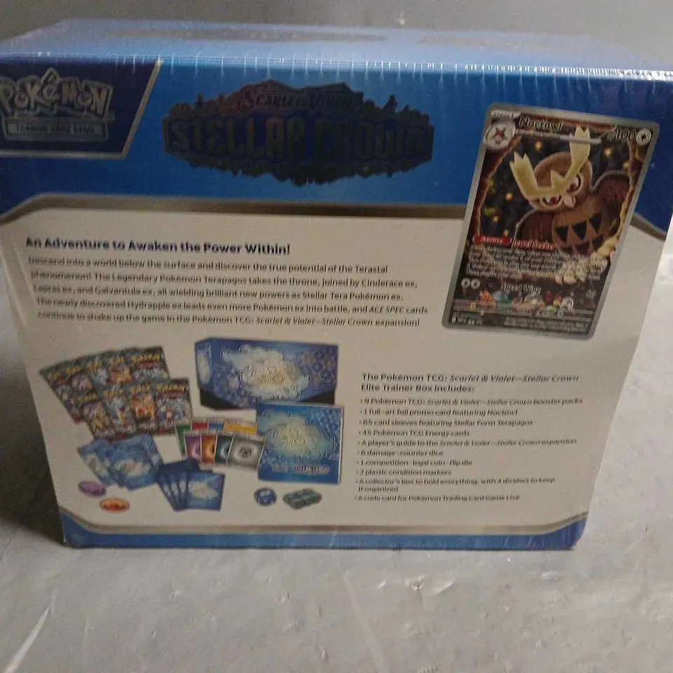 SEALED POKEMON SCARLETT AND VIOLET STELLAR CROWN ELITE TRAINER BOX