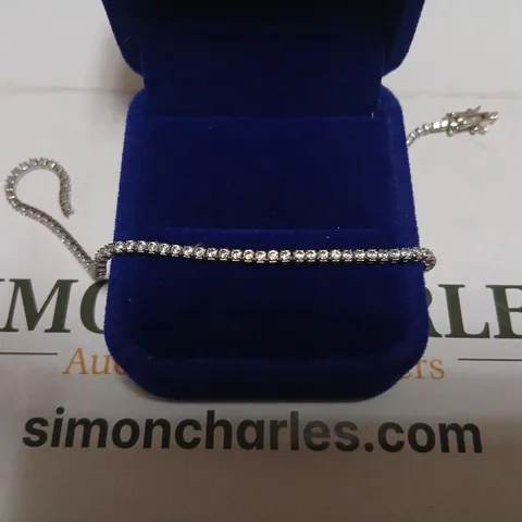 DIAMONIQUE 1.6CT TW TENNIS BRACELET STERLING SILVER 