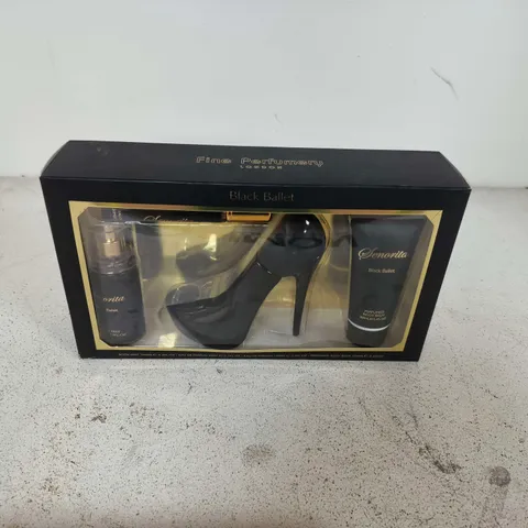 BOXED FINE PERFUMERY BLACK BALLET SET