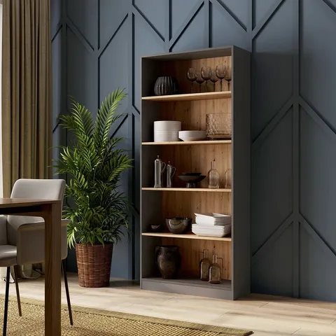 BOXED PARIDHI SOLID WOOD STANDARD BOOKCASE