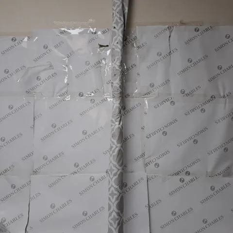 TERLLIS PRINTER BLACKOUT ROLLER BLIND IN GREY WHITE 150CM X 140CM - COLLECTION ONLY