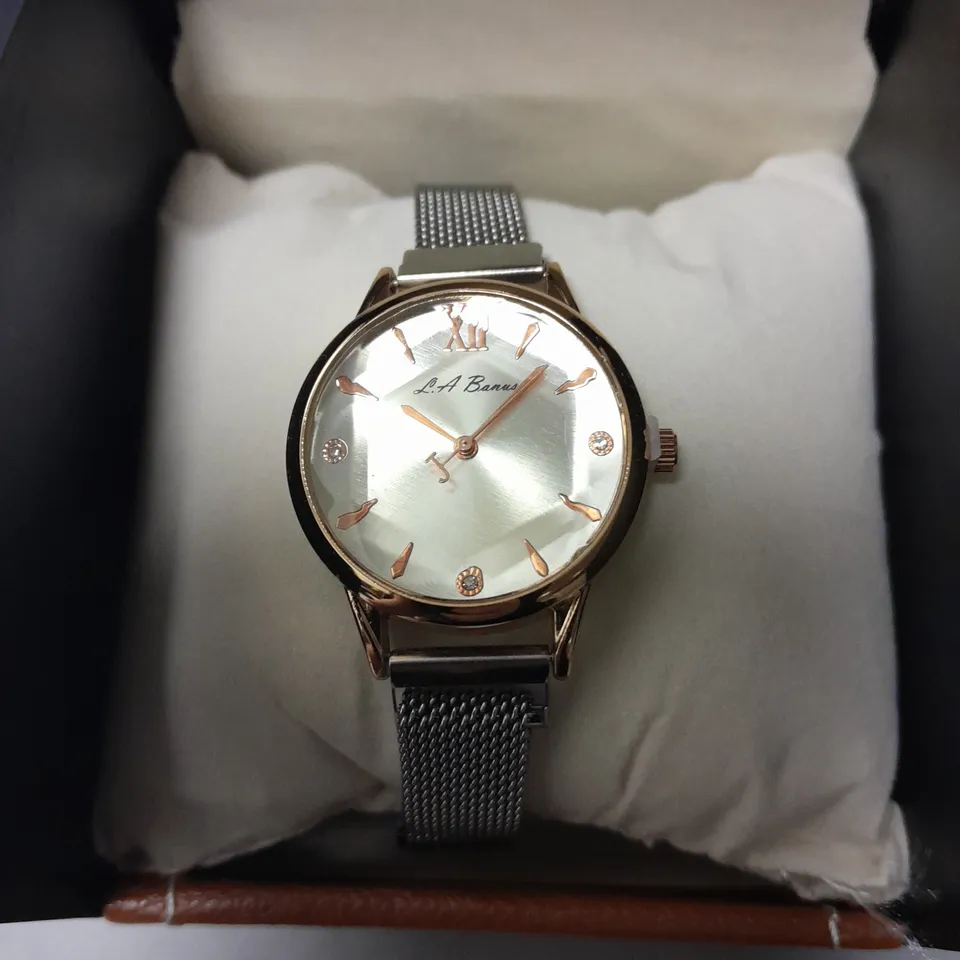 LADIES LA BANUS STAINLESS STEEL WATCH IN GIFT BOX