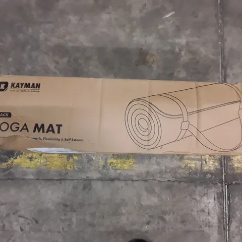 BOXED KAYMAN YOGA MAT - BLACK 
