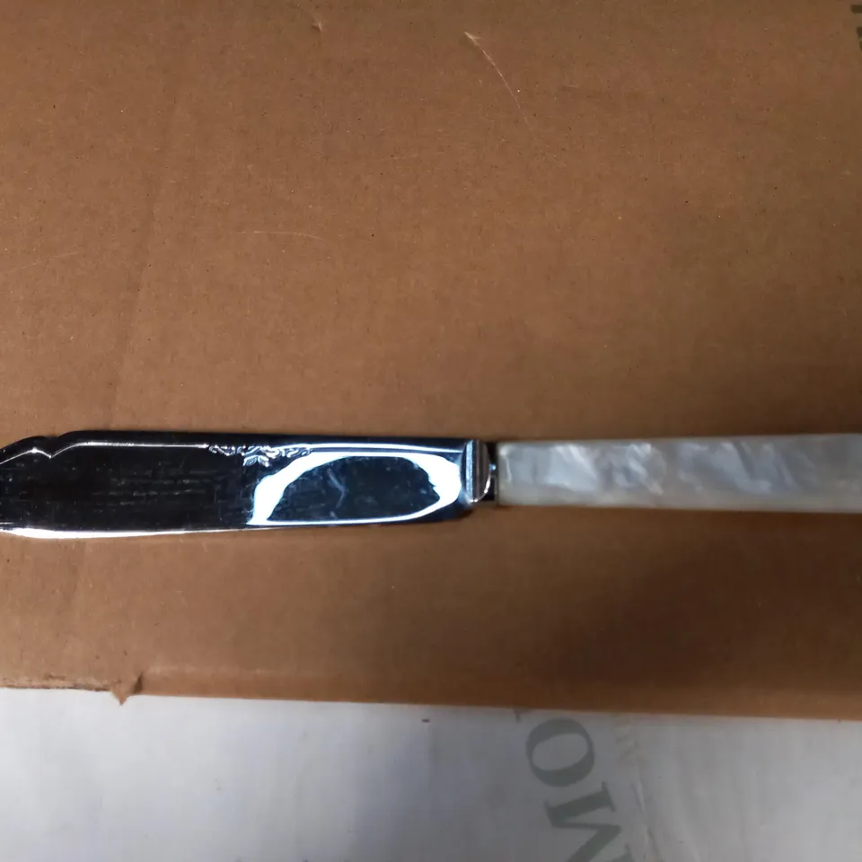 KNIFE AND FORK SET - CHROME PLATED ON NICKEL SILVER