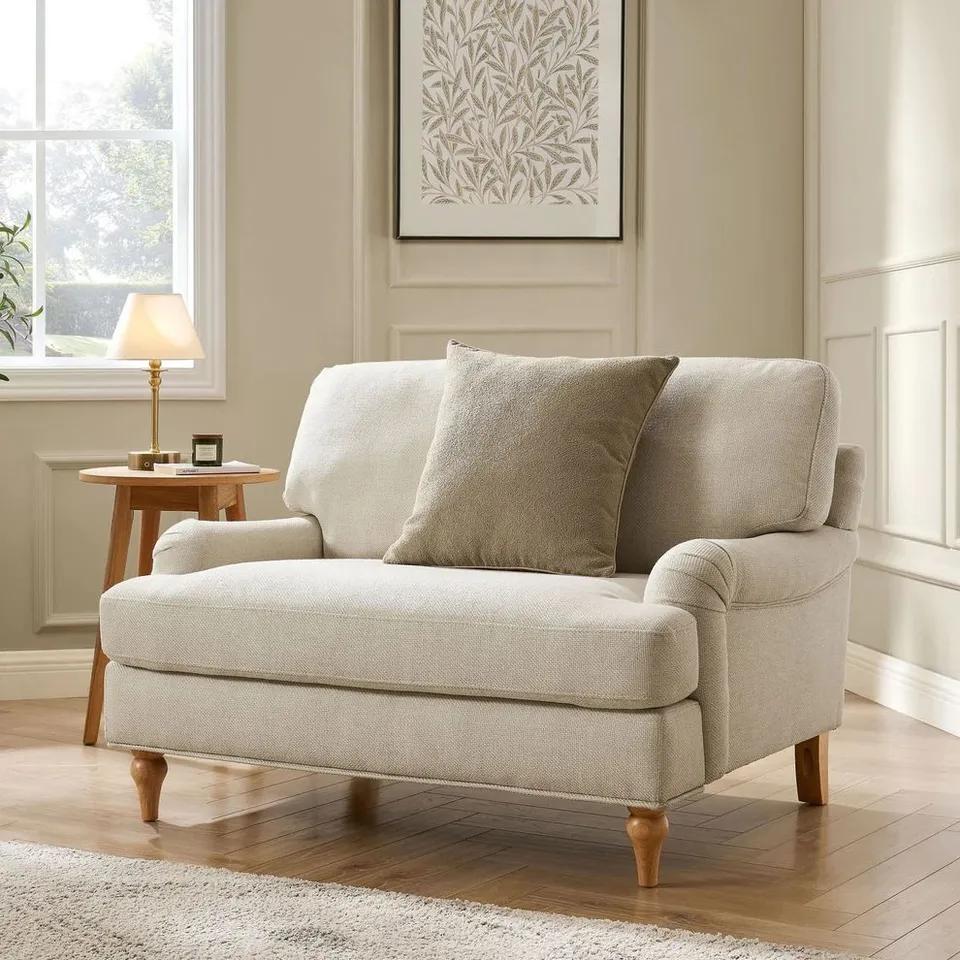BOXED DUSK HAMPSHIRE LOVESEAT - BEIGE (1 BOX)
