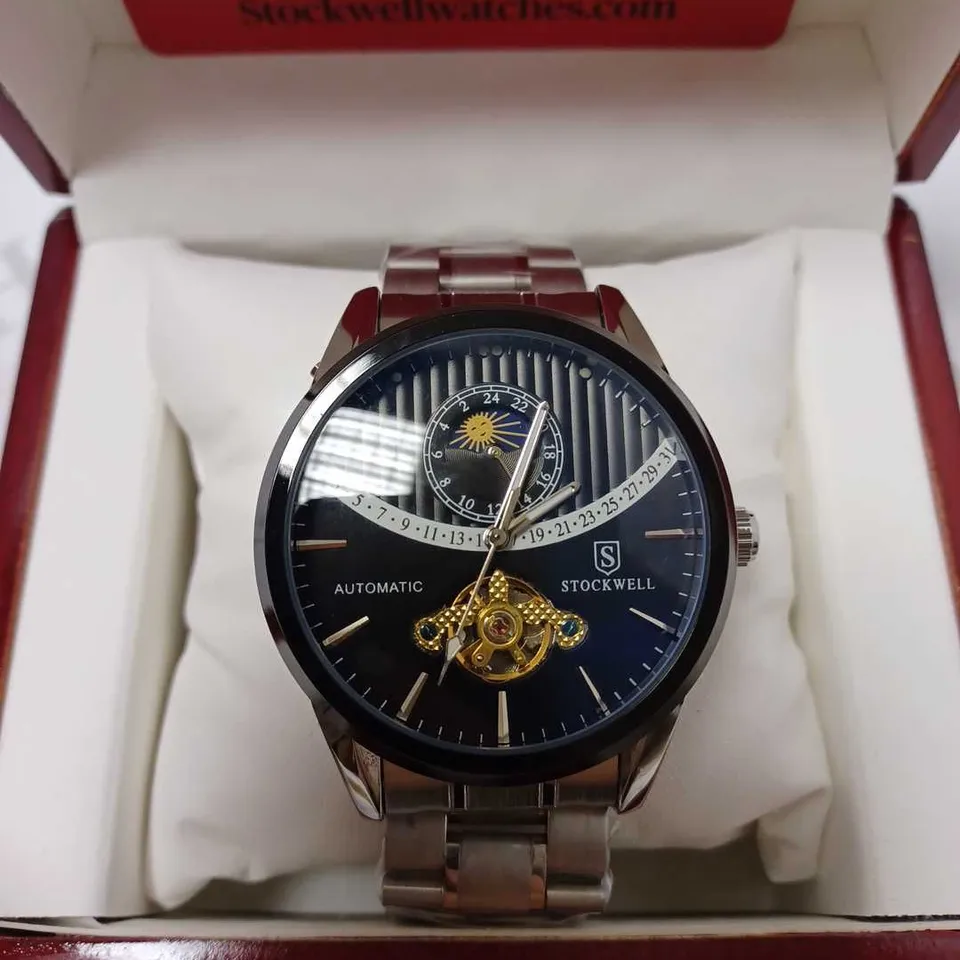 STOCKWELL SUN DIAL AUTOMATIC BRACELET STRAP WRISTWATCH 
