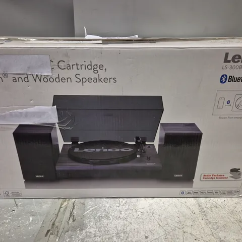 BOXED LENCO LS-300BK V2 TURNTABLE WITH BLUETOOTH