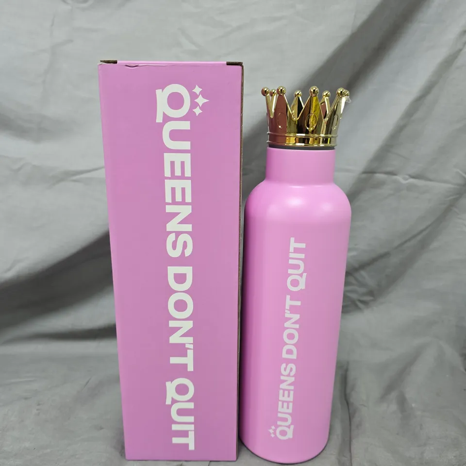 BOXED QUEENS DON'T QUIT CROWN WATER BOTTLE - LIMITED EDITION