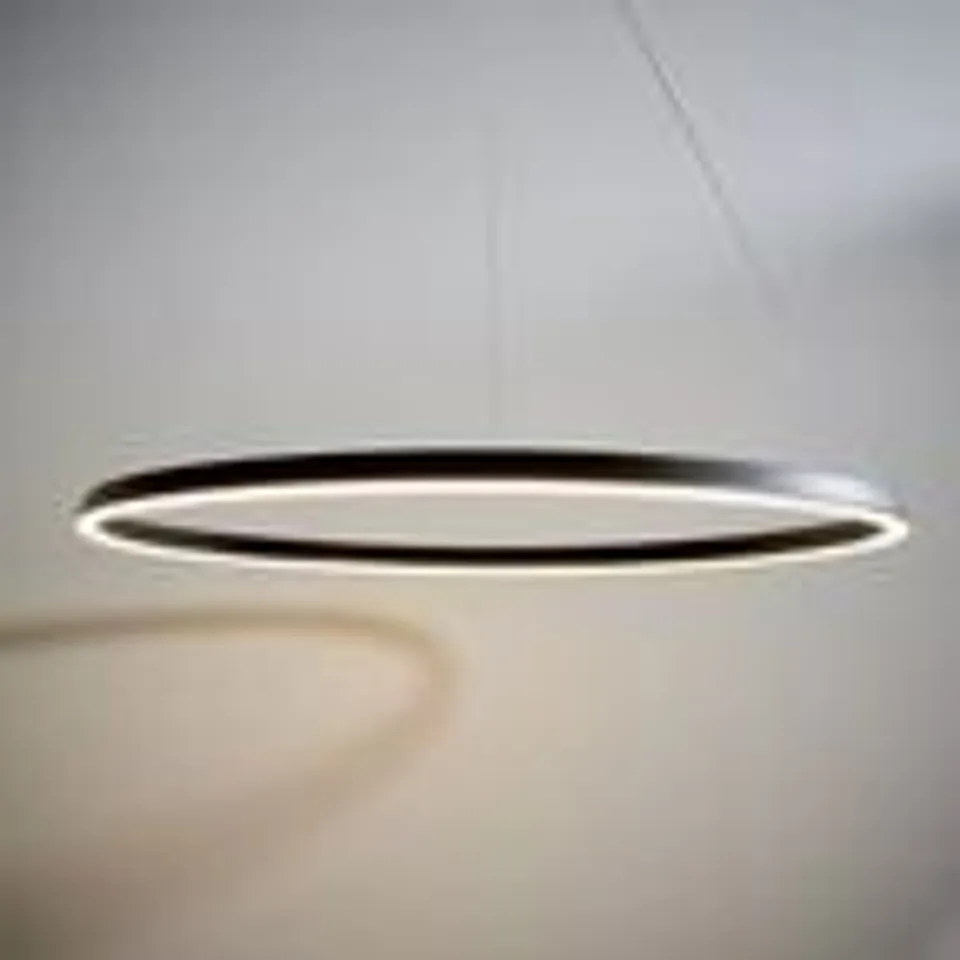 BOXED ENDON STATEN LED 1 LIGHT PENDANT BLACK WHITE