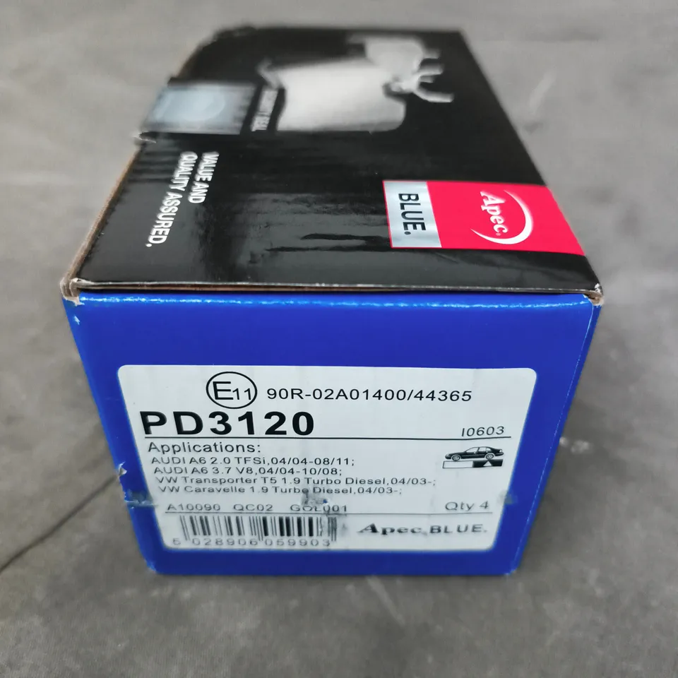 APEC BLUE PD3120 BRAKE PADS – 4 PACK (AUDI / VW APPLICATIONS)