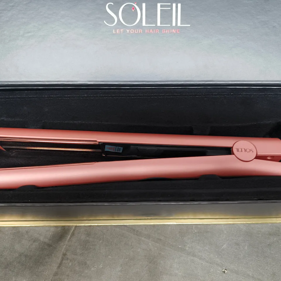 SOLEIL IR+ INFRARED FLAT IRON – ROSE GOLD (BOXED)