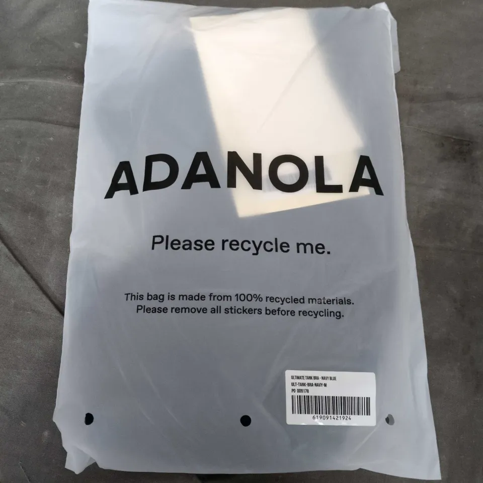 BAGGED ADANOLA ULTIMATE TANK BRA IN NAVY BLUE - MEDIUM