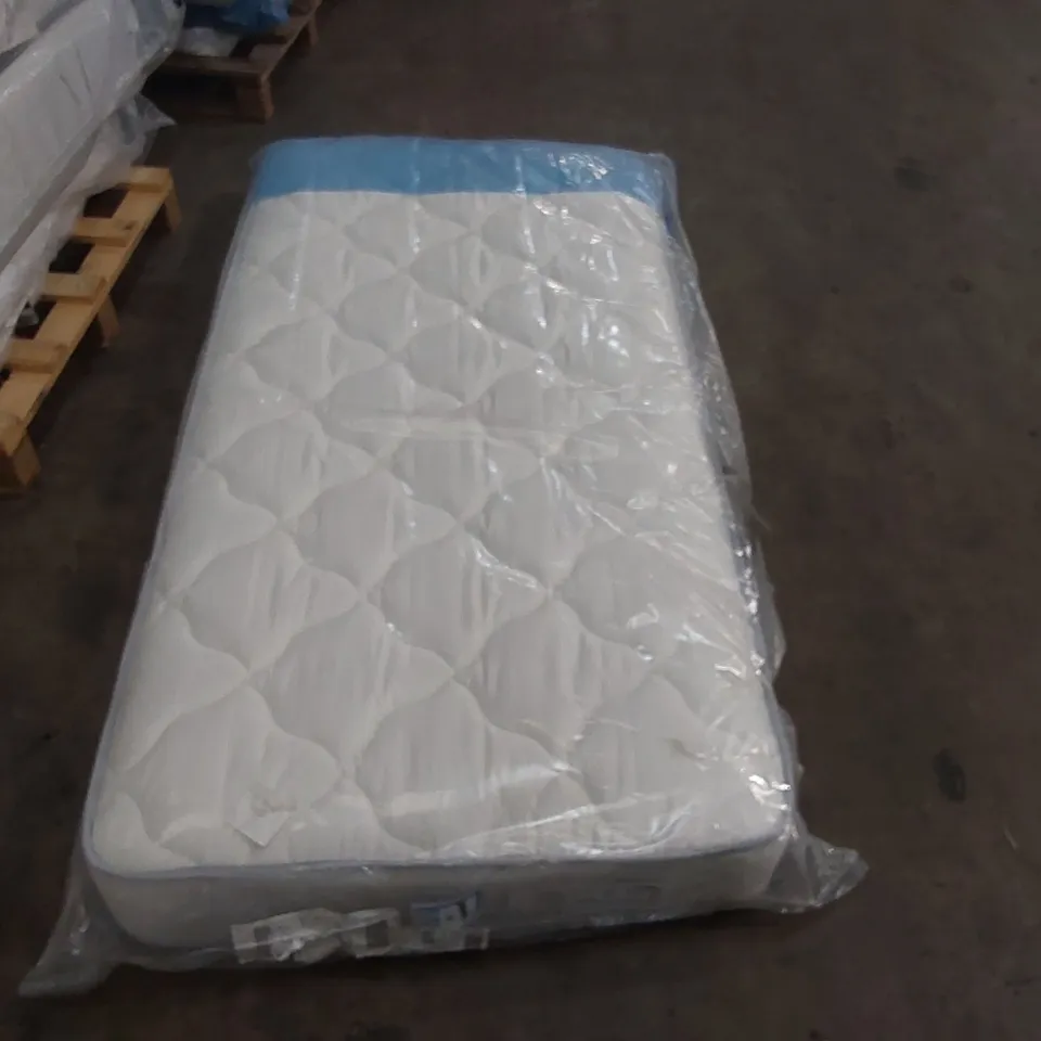QUALITY BAGGED SINGLE 90cm AIRSPRUNG LUXURY QUILTED MEDIUM MATTRESS