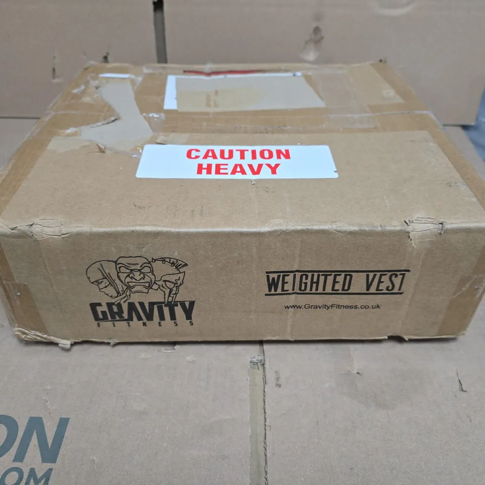GRAVITY FITNESS WEIGHTED VEST 20KG – BLACK (BOXED)