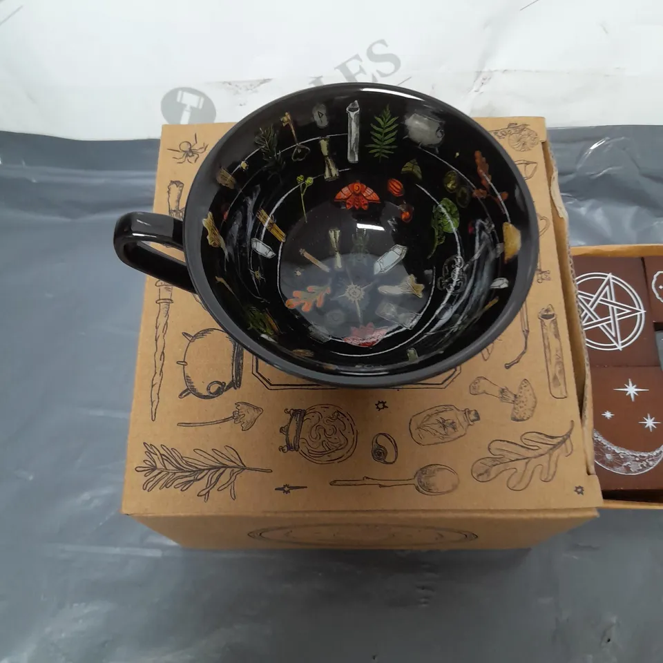 BOXED THE WITCH CASKET GIFT SET INCLUDING MUG, STAMP KIT AND CRYSTALS