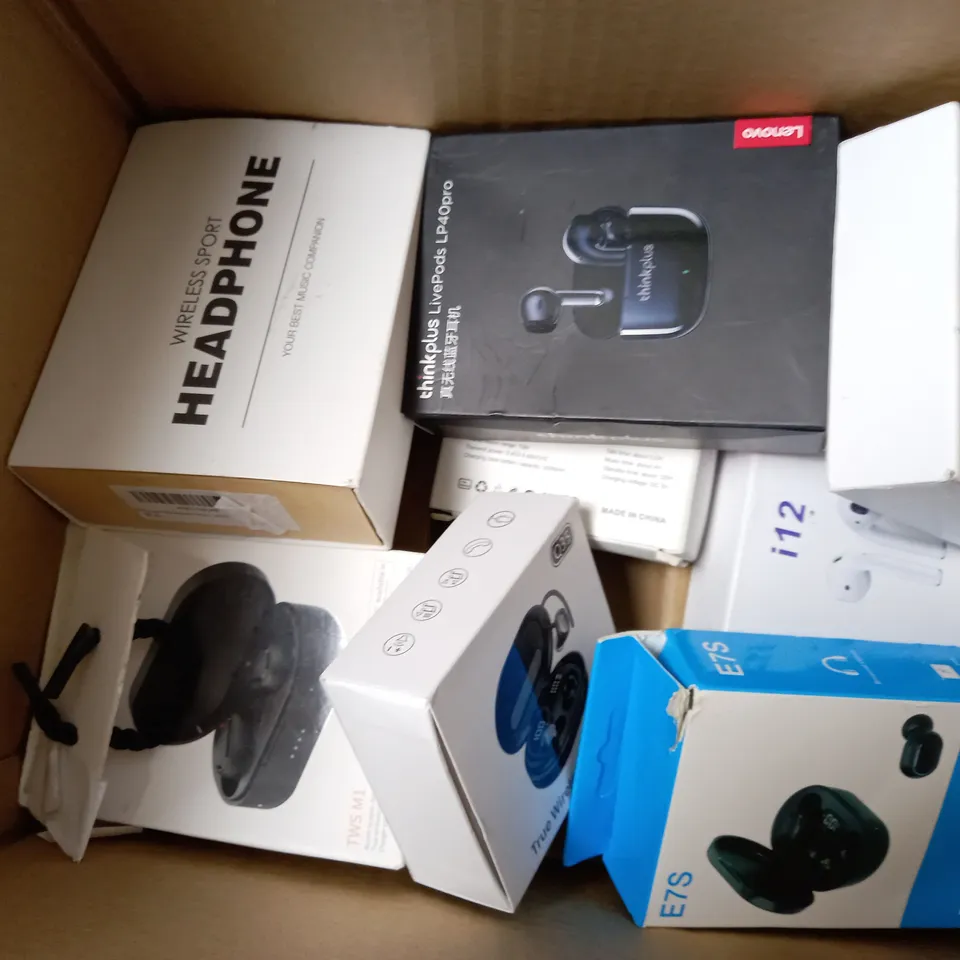 APPROXIMATELY 12 ASSORTED WIRELESS EARBUDS AND EARPHONES TO INCLUDE BOXED BLUEDIO HI, ORDTOP I13, CEPPEKYY H03 ETX. 