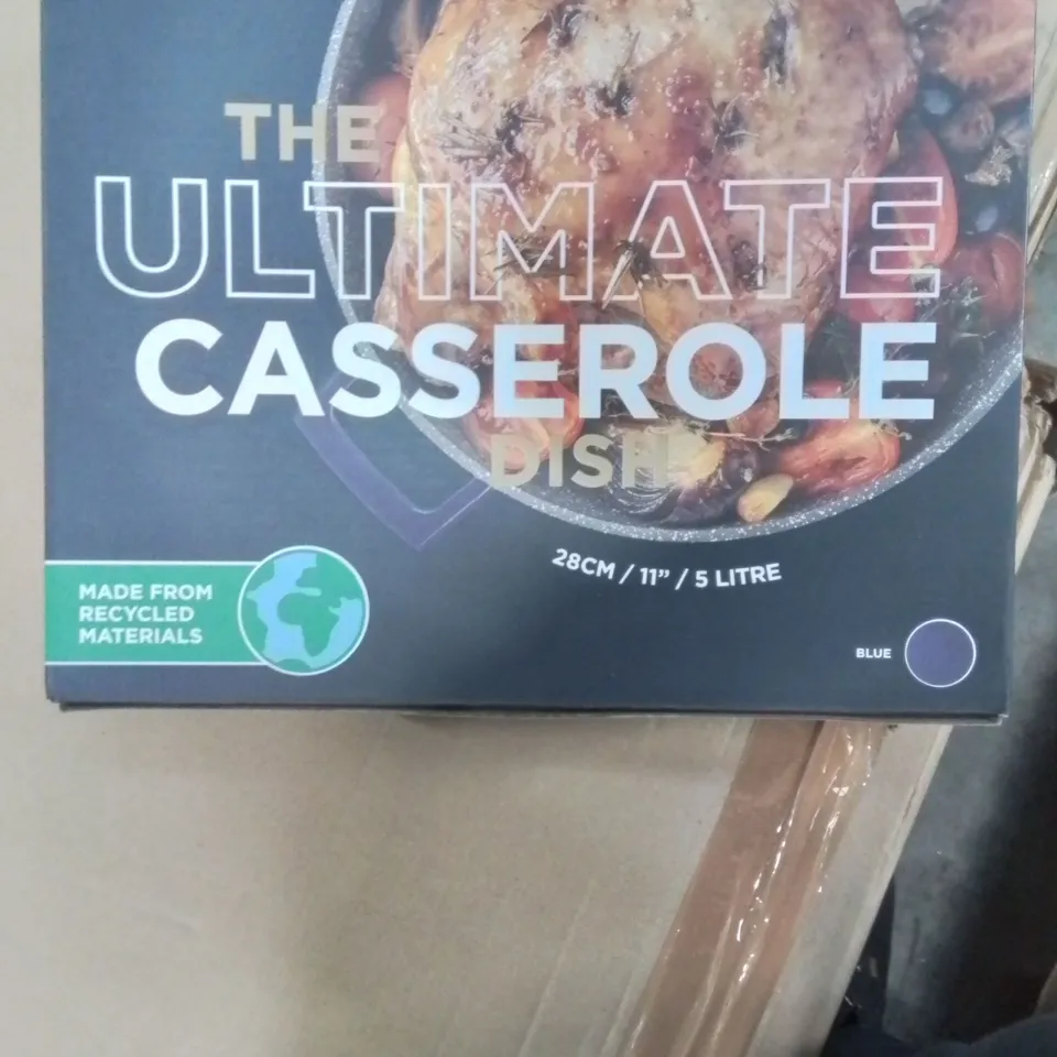 BOXED MASTERCLASS NON-STICK ALUMINIUM ROUND CASSEROLE DISH (1 BOX)