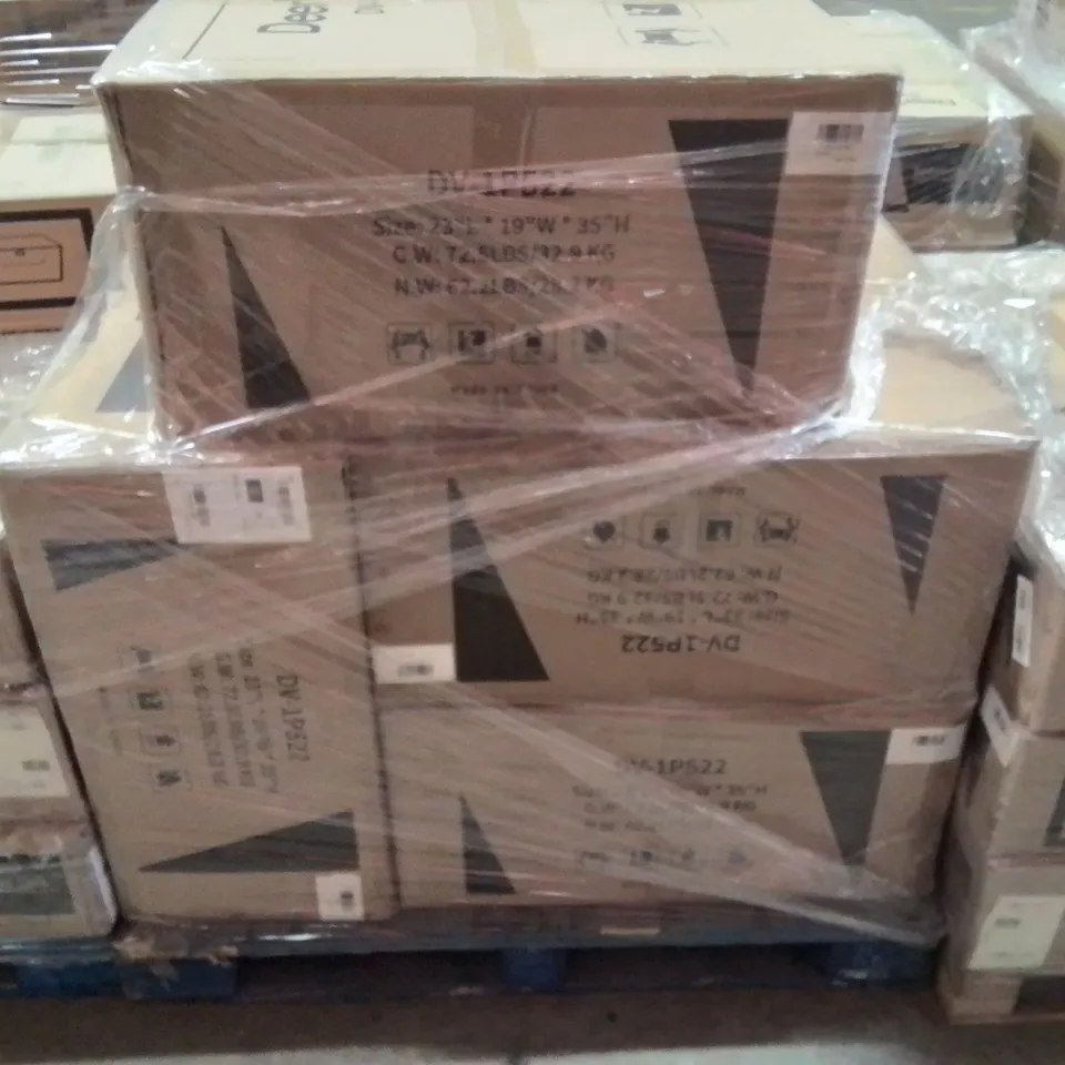 PALLET CONTAINING 4 DEERVALLEY DV-1P521 PEDESTAL BATHROOM SINK BASINS