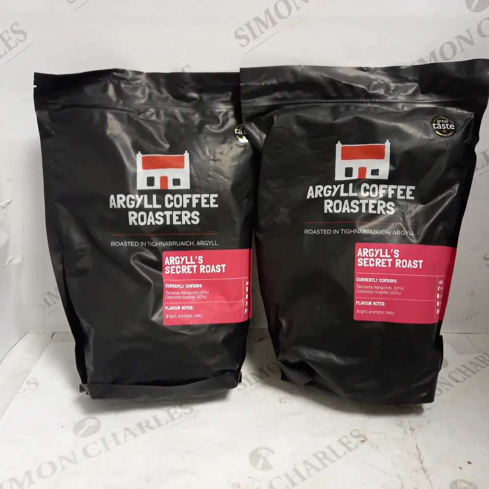 ARGYLL COFFEE ROASTERS SECRET ROAST COFFEE BEANS (2 X 1KG)