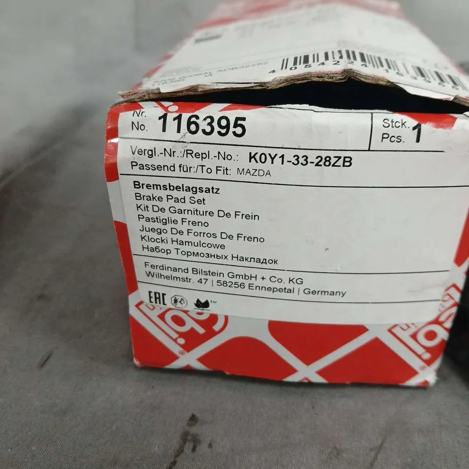 BOXED FEBI BILSTEIN MAZDA BRAKE PAD SET KOY1-33-28ZB