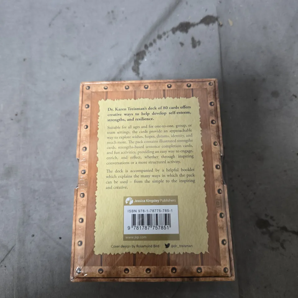 DR. KAREN TREISMAN – A THERAPEUTIC TREASURE DECK OF STRENGTHS AND SELF-ESTEEM CARDS (80 CARDS)