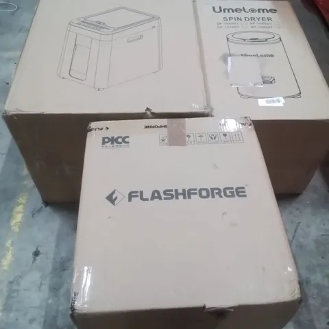 PALLET OF ASSORTED HOUSEHOLD GOODS AND PRODUCTS TO INCLUDE;PAPER SHREDDER, SPIN DRYER, 3D PRINTER,IRONING BOARD AND OTHER ASSORTED ITEMS...