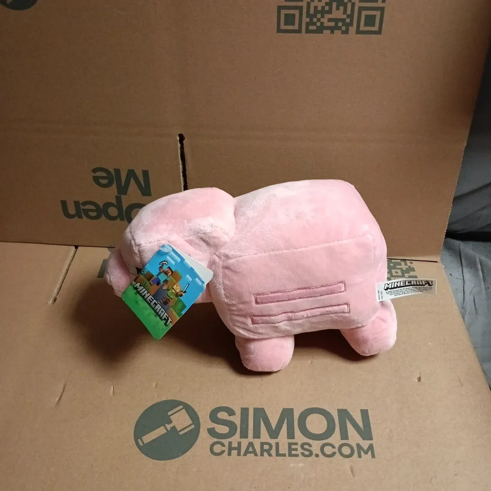 MINECRAFT PIG PLUSH TOY – PINK SOFT PLUSH WITH TAG