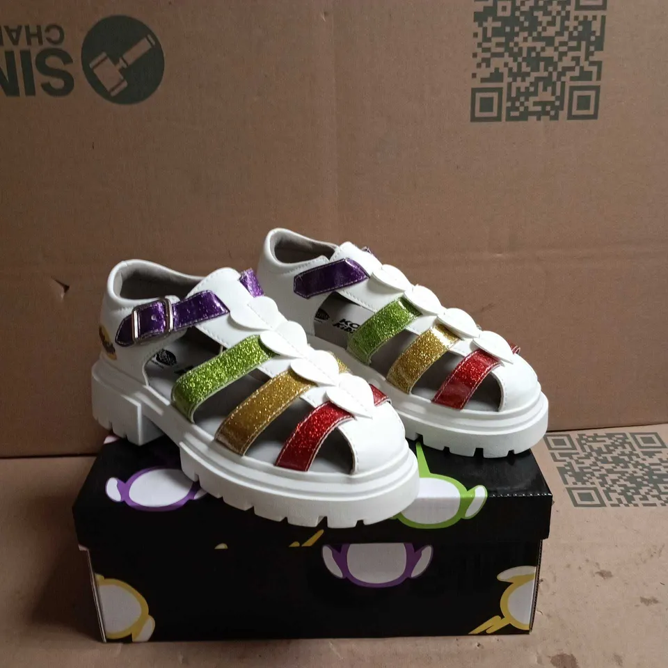 KOI KIDZ TELETUBBIES SANDALS WHITE MULTI SIZE 1
