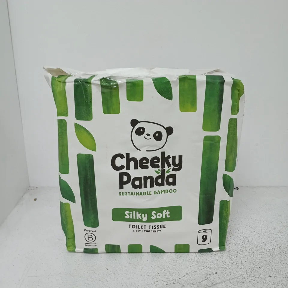 CHEEKY PANDA SILKY SOFT TOILET TISSUE, 3 PLY, BAMBOO, 200 SHEETS – PACK OF 1