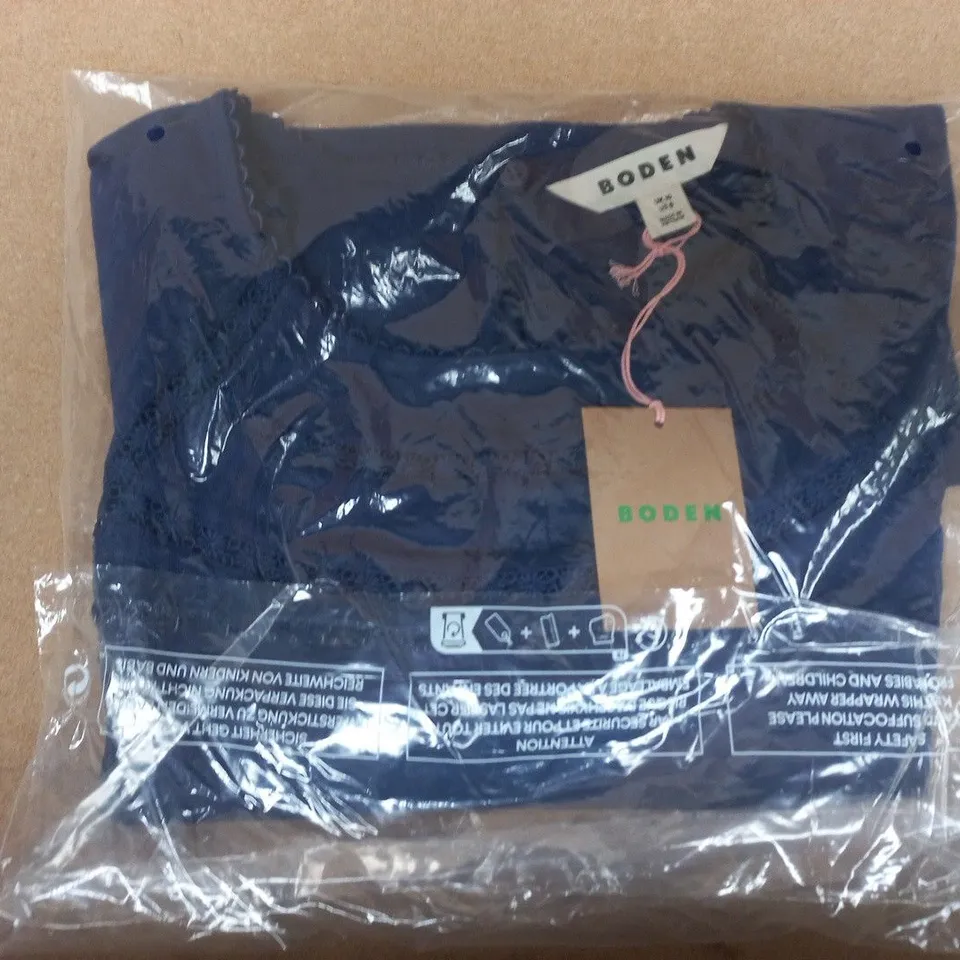 BODEN NAVY TOP SIZE 10 – SEALED WITH TAG