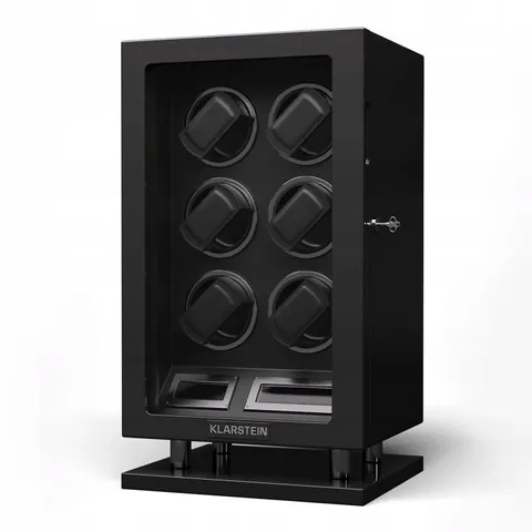 BOXED KLARSTEIN WATCH WINDER 6 WATCH BOX DISPLAY CASE