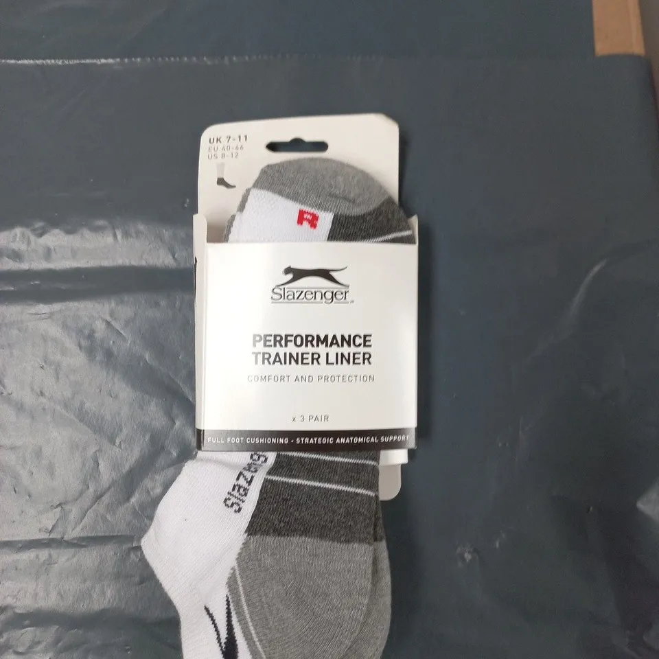 Slazenger Performance Trainer Liner Socks – UK 7-11 (3 Pairs)