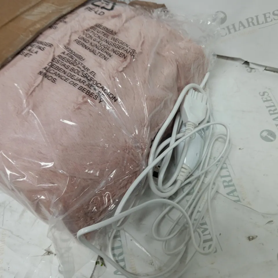 COZEE HOME HEATED BLANKET IN PINK