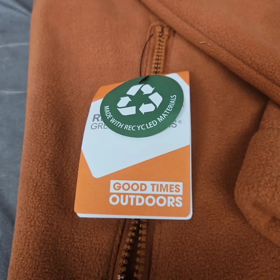 REGATTA FLEECE JACKET – RMA526 – UK XL – LIGHT BROWN