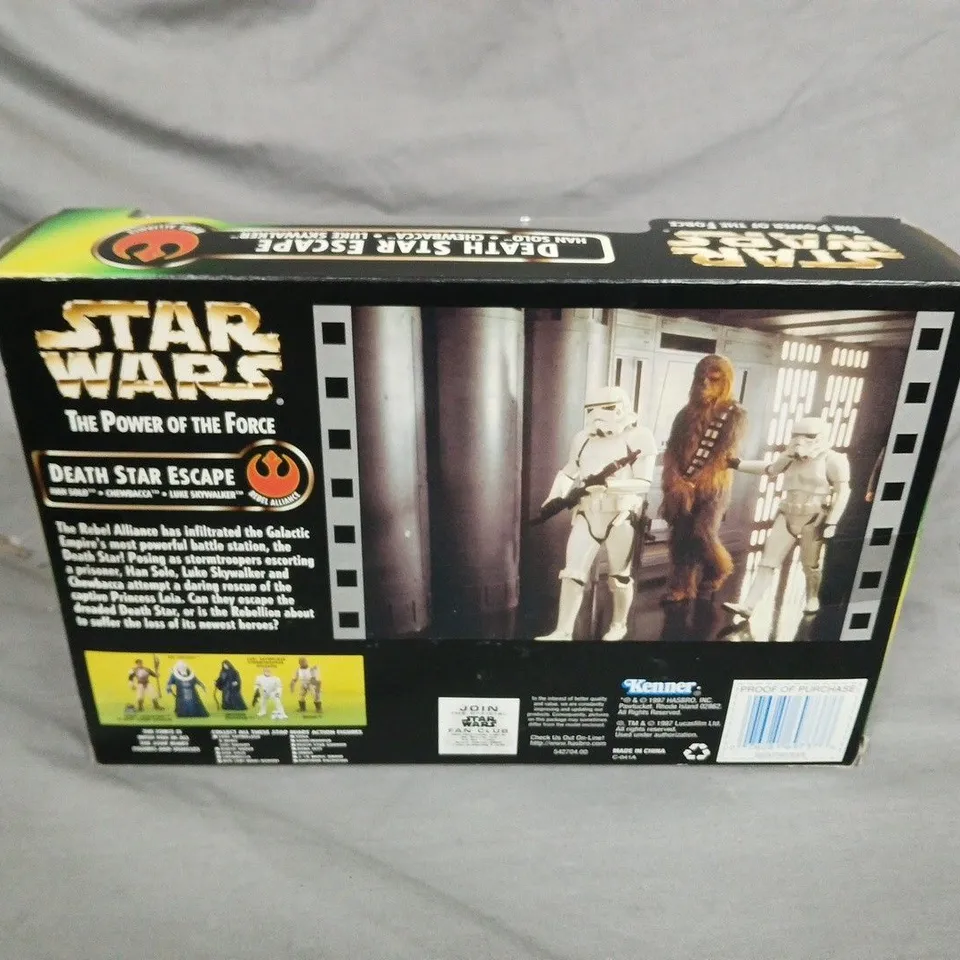 STAR WARS THE POWER OF THE FORCE DEATH STAR ESCAPE FIGURE SET – BOXED