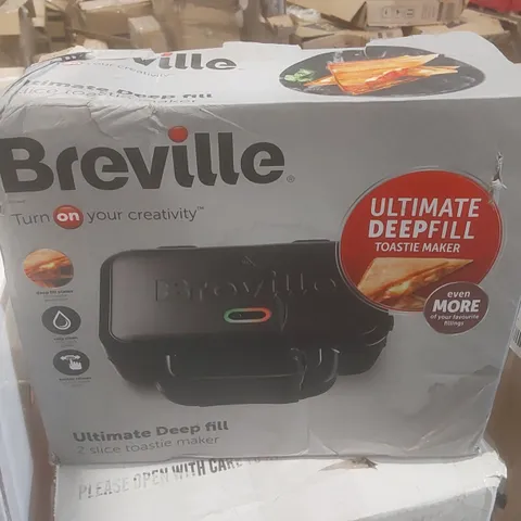 BOXED BREVILLE ULTIMATE DEEP FILL 2 SLICE TOASTIE MAKER