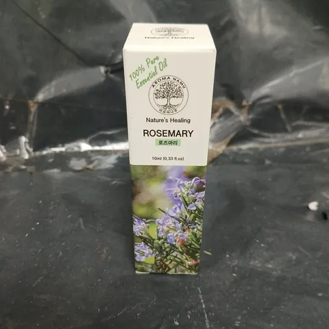BOX OF APPROXIMATELY 30 NATURES HEALING ROSEMARY ESSENTIAL OILS - OUT OF DATE - COLLECTION ONLY 