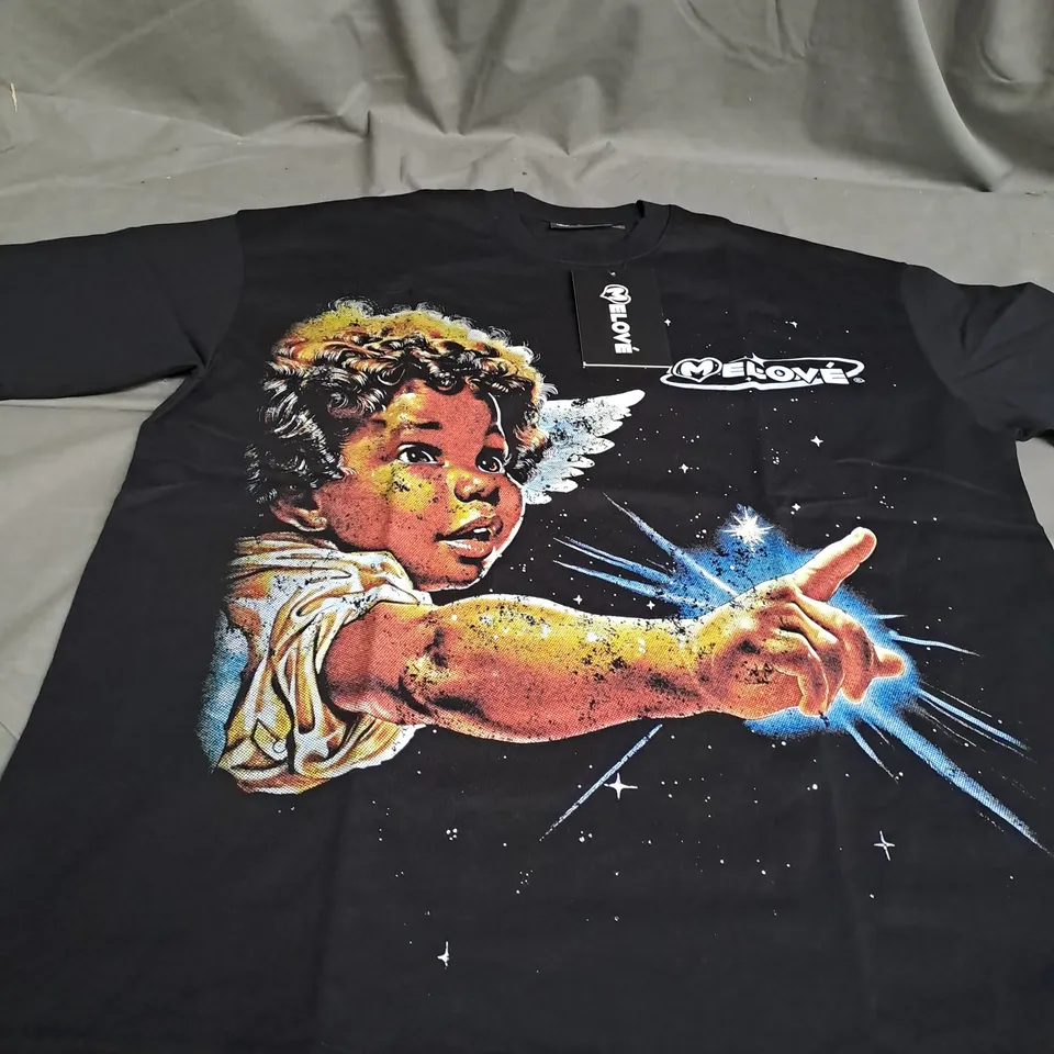 MELOVÉ "PROTECTED BY ANGELS" T-SHIRT SIZE M