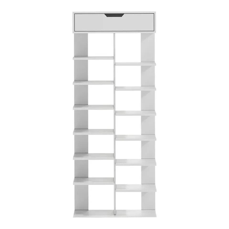 BOXED LIVING AND HOME SHOE CABINET - WHITE (1 BOX)