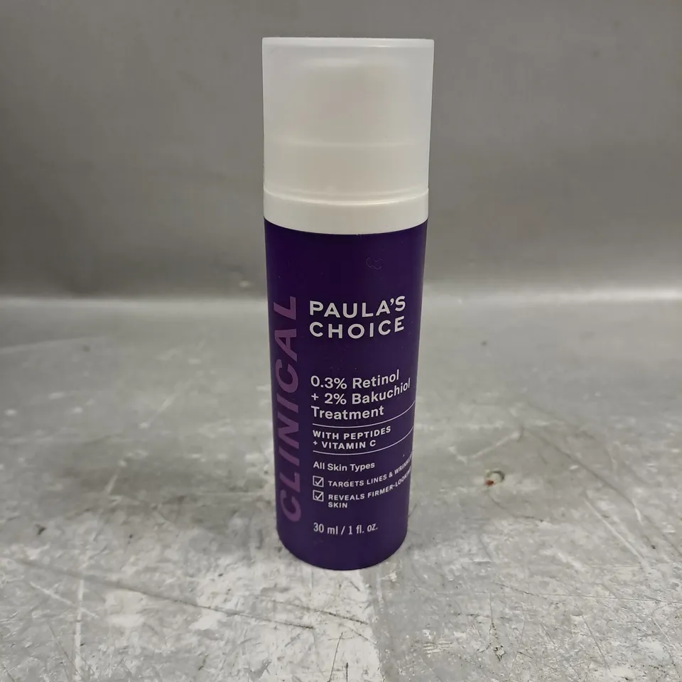 SEALED PAULA'S CHOICE CLINICAL 0.3% RETINOL + 2% BAKUCHIOL TREATMENT 30ML