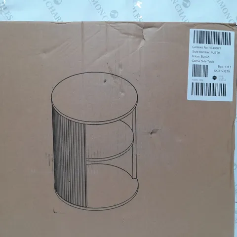 BOXED CARINA SIDE TABLE IN BLACK 