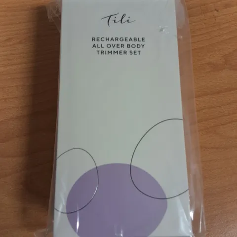 LOT OF 30 BRAND NEW TILI RECHARGABLE ALL OVER BODY TRIMMERS SETS