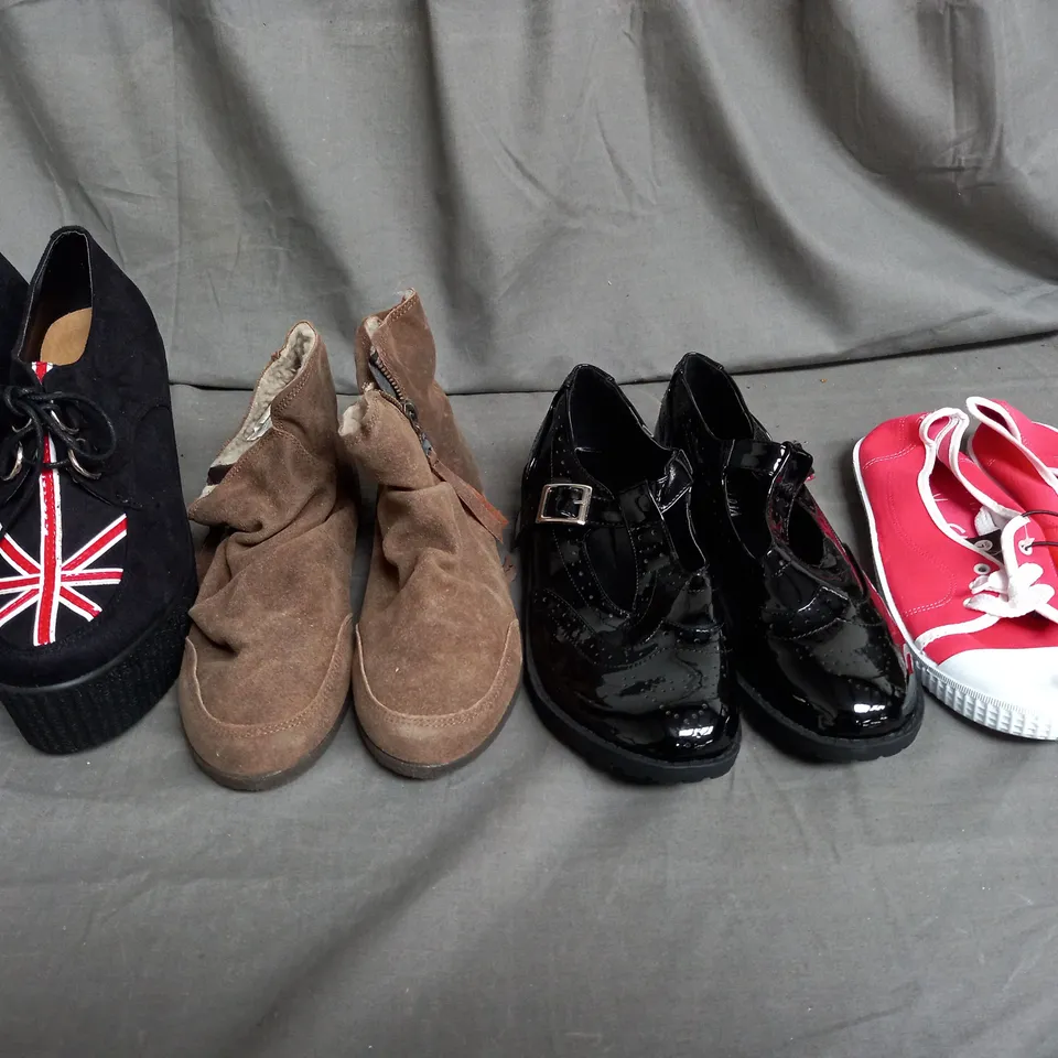 LARGE QUANTITY OF ASSORTED WOMENS SHOES IN VARIOUS SIZES, COLOURS AND STYLES