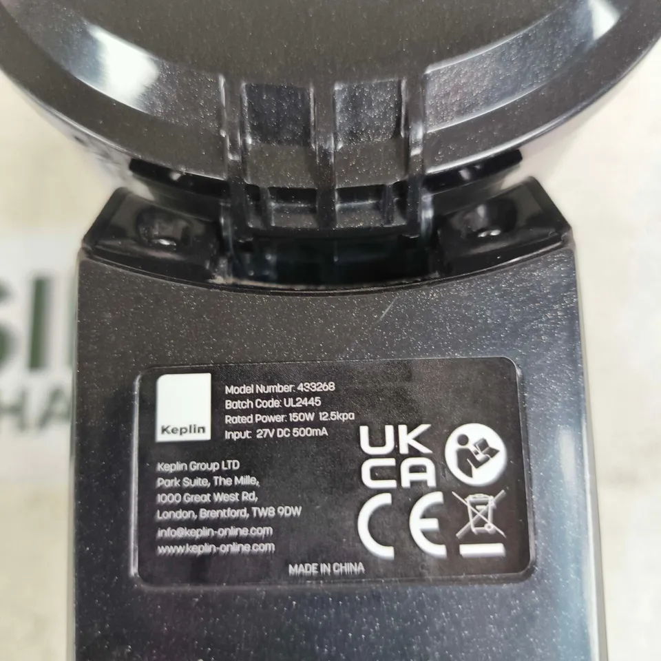 KEPLIN HANDHELD VACUUM CLEANER – BLACK WITH BLUE ACCENT