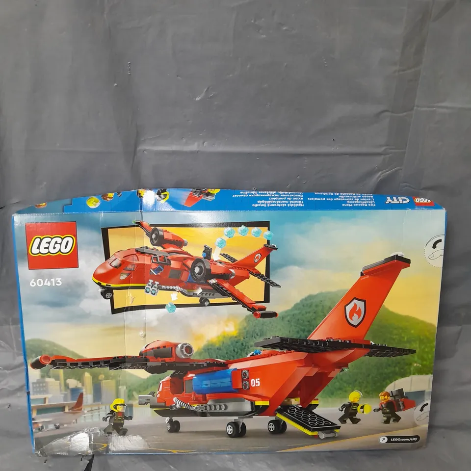 LEGO CITY FIRE RESCUE PLANE BUILDING TOY SET 60413