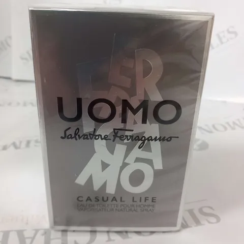 BOXED AND SEALED SALVATORE FERRAGAMO UOMO CASUAL LIFE EAU DE TOILETTE 50ML
