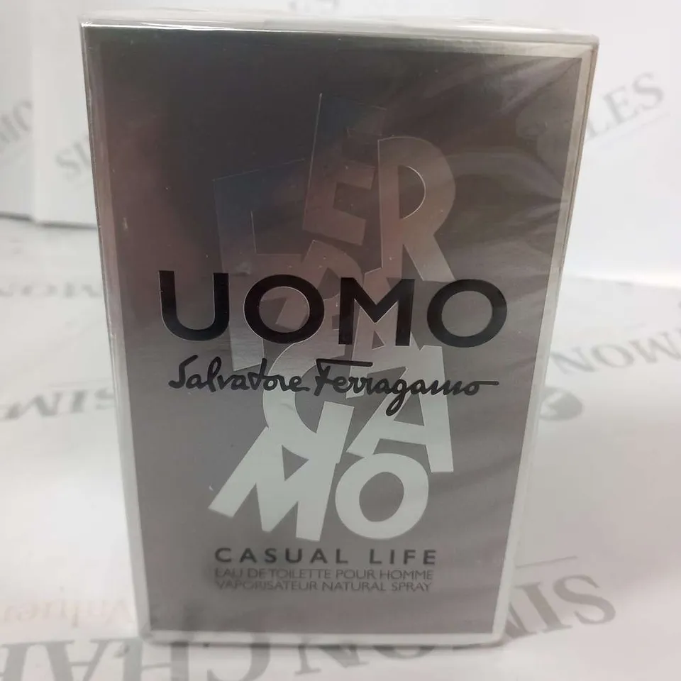 BOXED AND SEALED SALVATORE FERRAGAMO UOMO CASUAL LIFE EAU DE TOILETTE 50ML