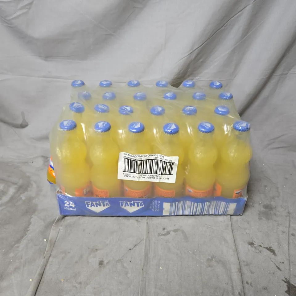 FANTA ORANGE – 24 X 330ml bottles CASE (SHRINK-WRAPPED)