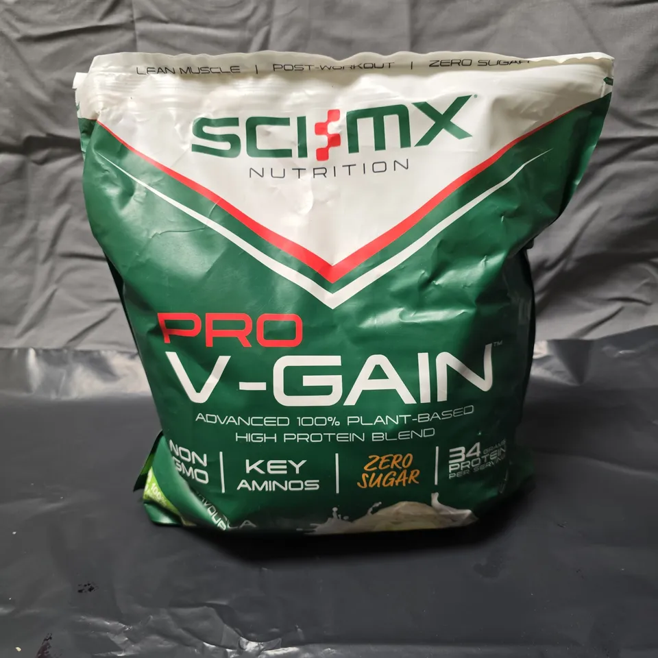SEALED SCI-MX PRO V-GAIN PLANT BASED PROTEIN - VANILLA - 2.2KG