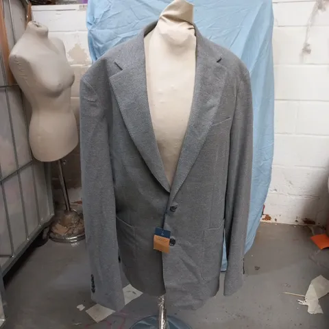 CHARLES TYRWHITT SLIM FIT GREY JERSEY JACKET – 42L